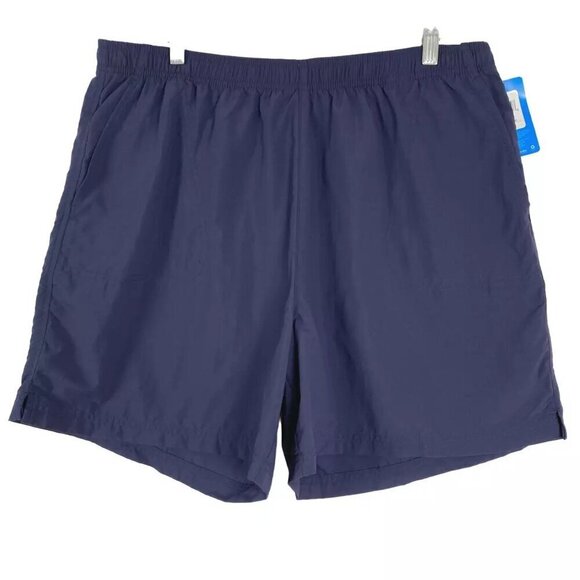 Columbia Sandy River Short Women's 1X Blue Solid Nylon Outdoor NWT SS-1057‎ - Picture 1 of 10